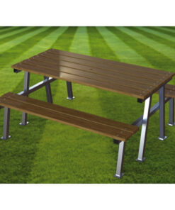 Aluminium picknickbank duurzaam